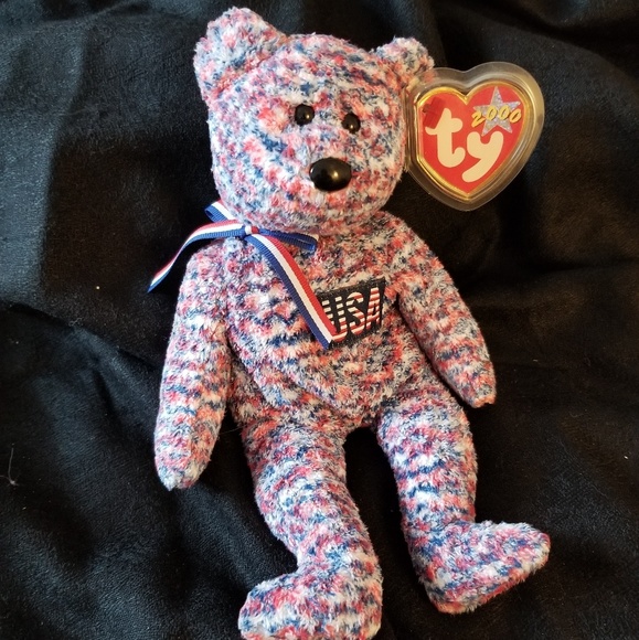 TY "USA" "AMERICA" "GLORY" BEANIE BABIES - Picture 4 of 8